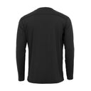 Black long-sleeve shirt on a white background